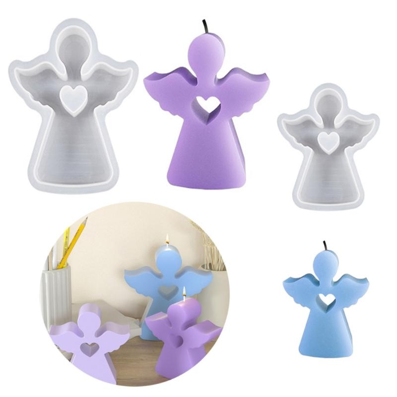 Quality Silicone Mould Easter Cherub Design Perfect For Crafting Scented Candle Highly Temperature Resistance Mould