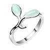 New Vintage Trend Leaf Opening Adjustable Women'S Ring For Ladies Personality Daily Holiday Party Jewelry Accessories