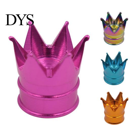 Valve Core Cap Airtight Fine Workmanship Crown Styling Shiny Motorcycle Tire for Car Cover