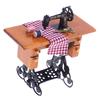 Dollhouse Miniature Furniture Mini Sewing Machine Table Cloth Decor 1:12 Toy