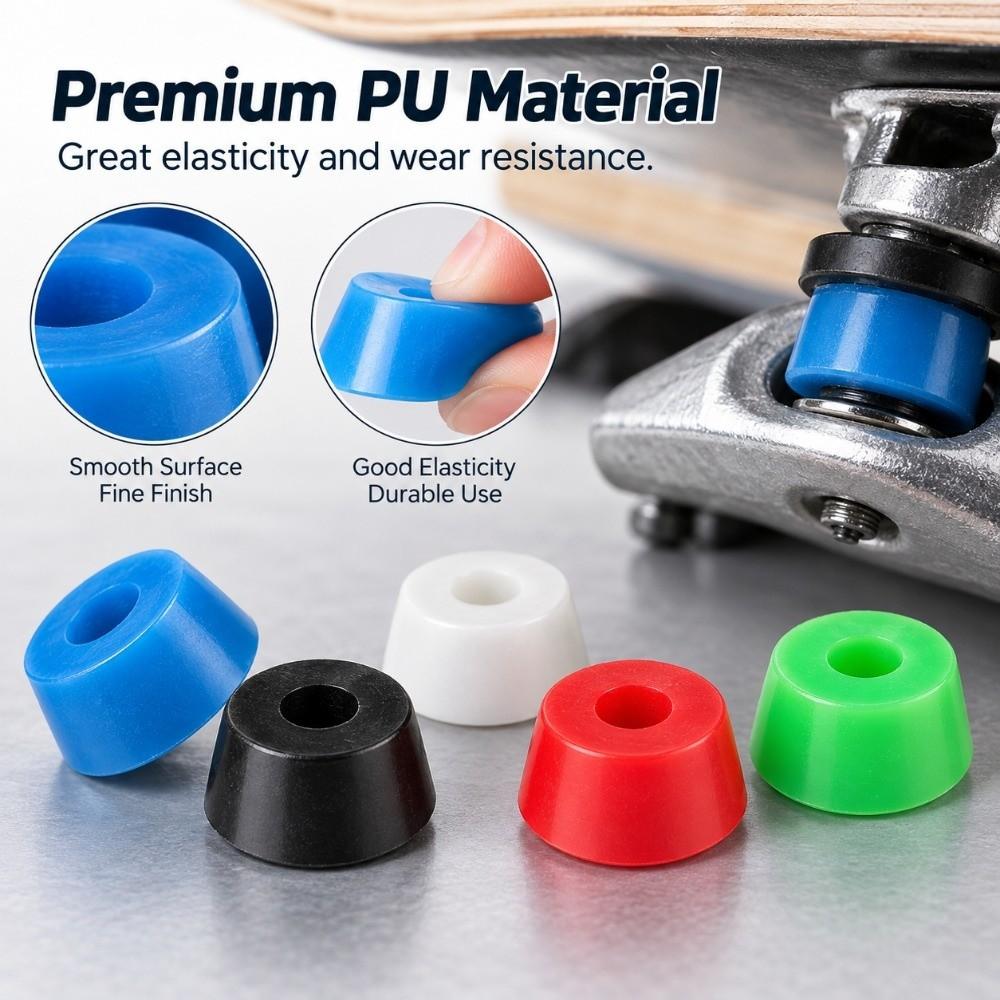 10pcs/set Multicolors Pivot Cups Kit Shock Proof Accessory for Tricked Boards Longboard Double Kick