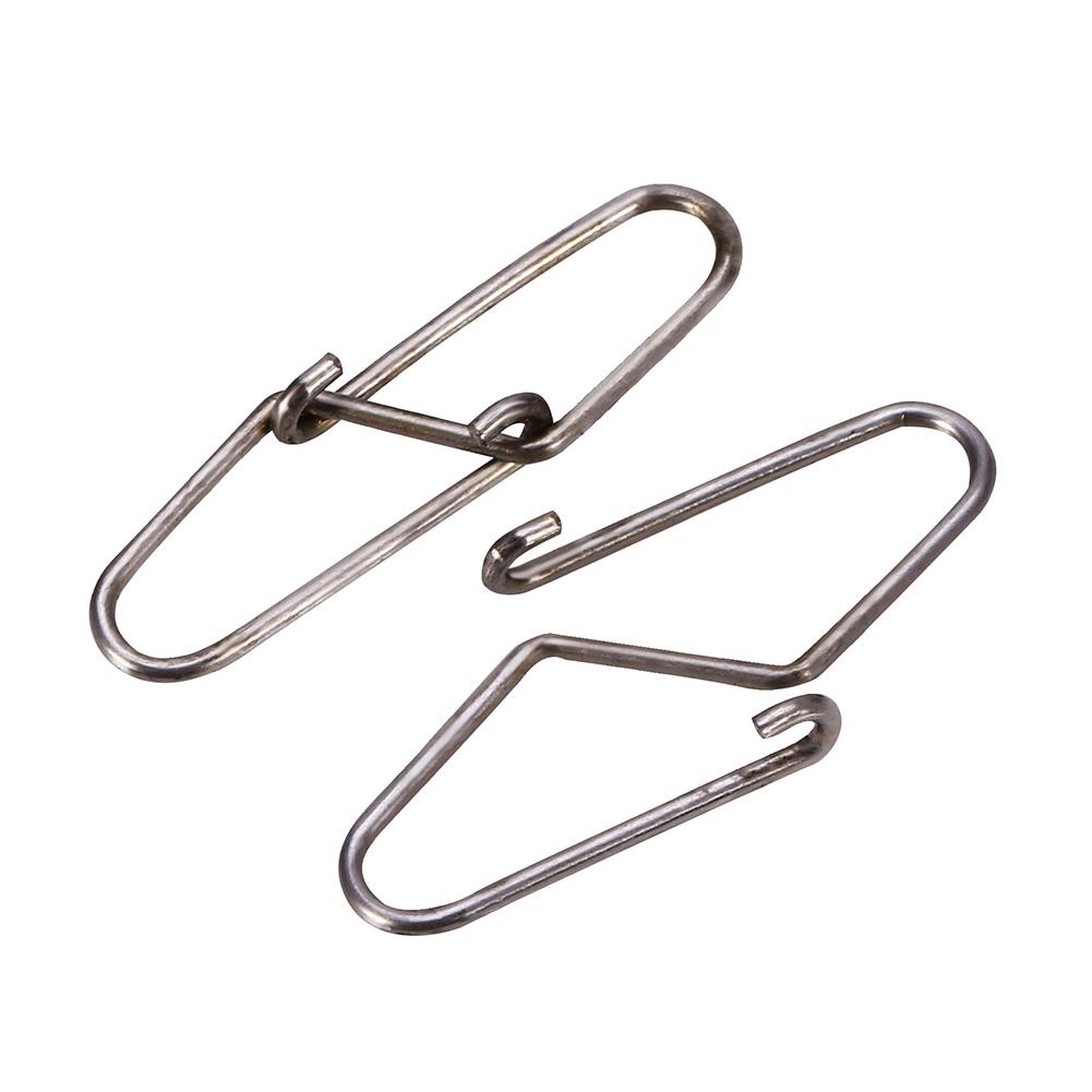 100pcs Dual Lock Fishing Safety Snaps Line Terminal Tackle Accessory (0#)