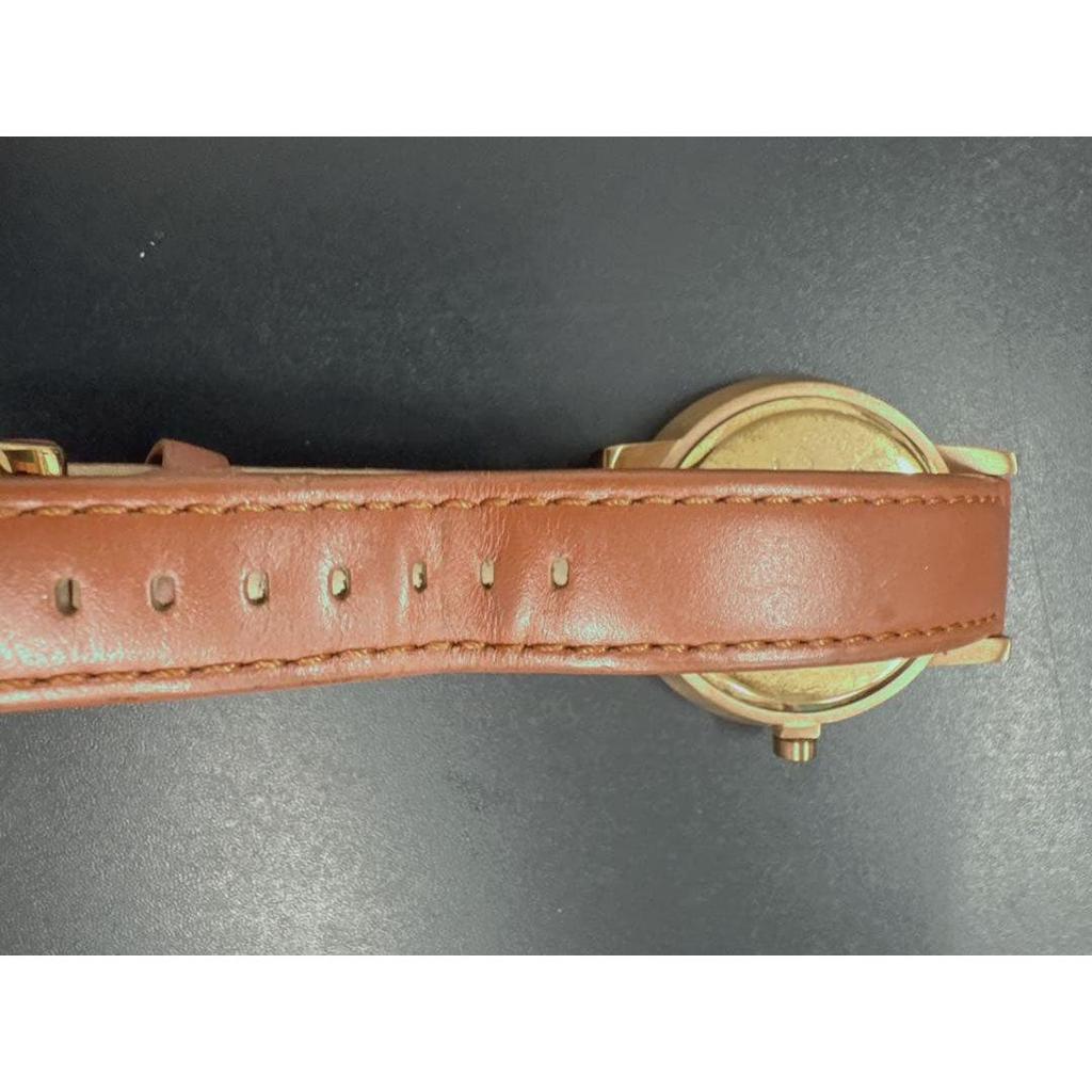 Used NIXON watch body brown leather band
