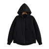 Autumn Women Gray Jacket Hood Long Sleeve Pocket Zipper Jacket Coat Women Casual Outerwear Coat