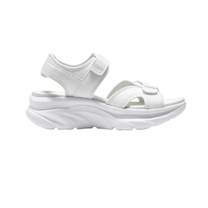 Skechers SPORT COMFORT Sandali da Spiaggia da Donna con Doppio Velcro Bianco 163585-WHT