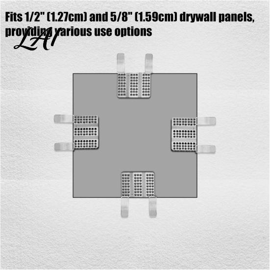 Damaged Walls Repairing Clip 10Pcs Drywall Repair Clips with 20 Screws Fastener Fits 1/2" Backing 5/8" Panels Stainless Steel for DIY Heavy-duty