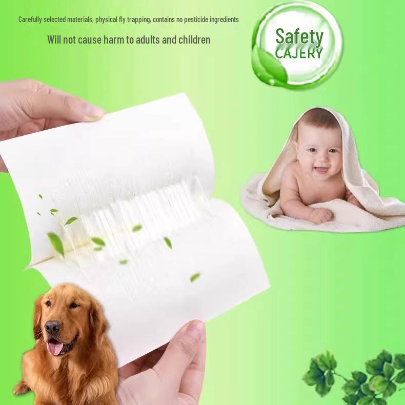 Strong Sticky Fly Paper Insect Catcher - Mosquito Repellent Fly Trap for Household Use