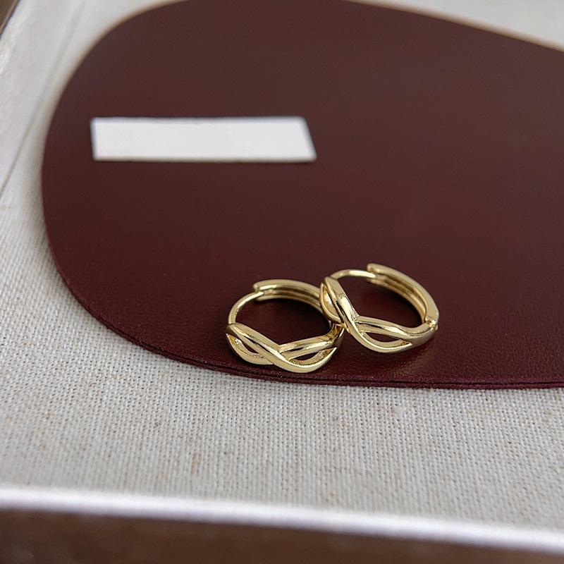 

Металлическая полая застежка-пряжка для ушей, женственность, простота, легкость, роскошь, повседневные, дорожные, крестообразные серьги