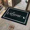 Flower Bathroom Mat Anti Slip Door Mat Wear-resistant Letter Absorbent Mat  Laundry Room