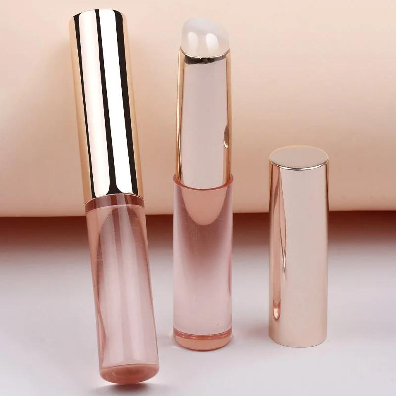 Silicone Lip Brush Clear Stick Lipstick Brush Comes With Cover Professional Lip Smudge Brush