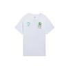 Li Ning X Og Slick Collaboration Earth Smiley Skateboard Letter Cartoon T-Shirt Unisex Tops White AHSS299-3