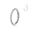 G23 Titan Zirkonia Högkvalitativa Kroppspiercing Smycken: Näspiercing, Stud, Örhänge, Ring, Clicker, Sömlös Ring