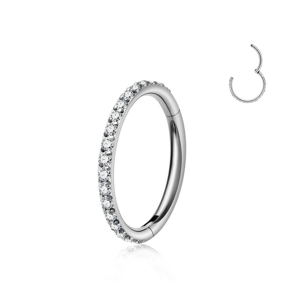 G23 Titan Zirkonia Högkvalitativa Kroppspiercing Smycken: Näspiercing, Stud, Örhänge, Ring, Clicker, Sömlös Ring