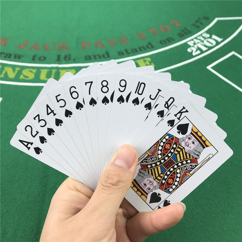Playing Cards Plastic Baccarat Texas Holdem Poker 58mm228inch88mm346inch PVC Pokers Board Game Water Repellent Wearable Card