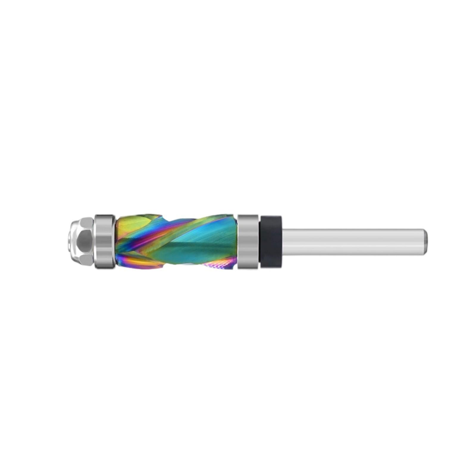 

Professional Wood Router Bit Upper/Lower Bearing System 7 Color Coated Edging Trimming Tool for Stable Wood Machining