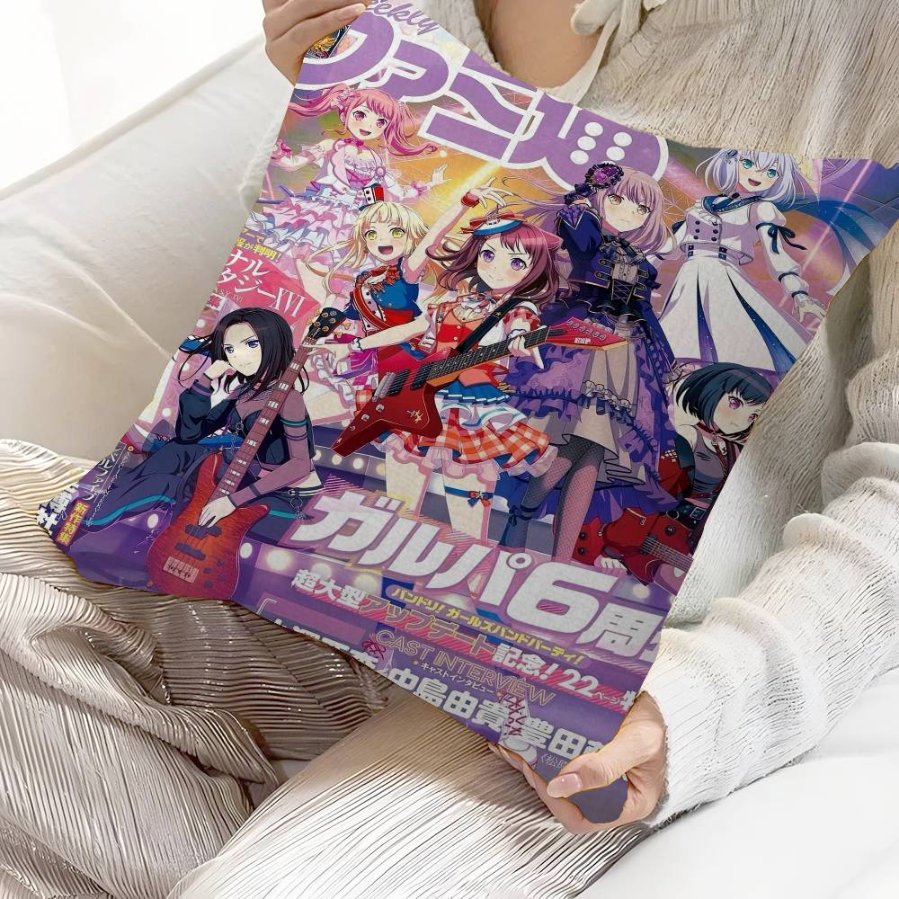 Аниме BanG Dream 45*45см Наволочка Декоративная Наволочка Для Подушки Диванная Наволочка Для Подушки Дивана 30cmx30cm