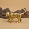 Ottone Puro Vintage Leone Creativo Casa Ufficio Scrivania Piccolo Animale Ornamento Artigianato Vendita all'Ingrosso per Bancarelle da Strada