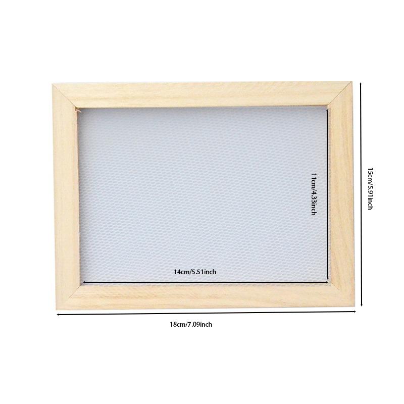 

Новая многоразмерная рамка для изготовления бумаги, самодельная рамка для изготовления бумаги, экран для изготовления бумаги, обучающая деревянная ручная работа, подарок, деревянная сетчатая форма