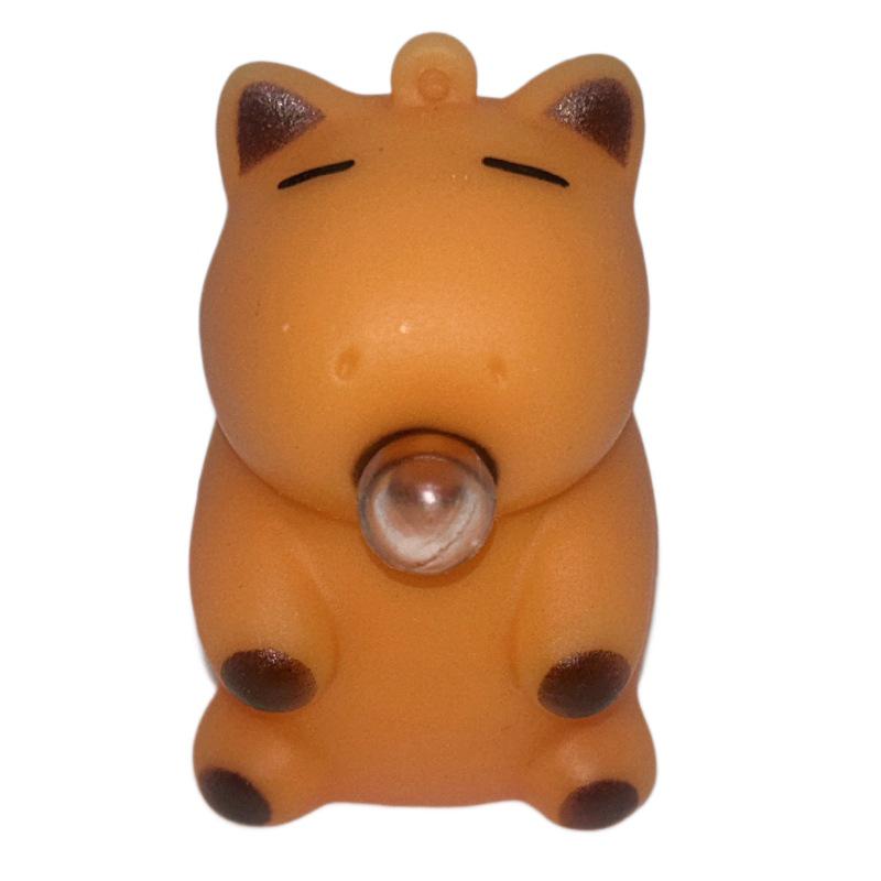 Capybara Bubble-Blowing Squeeze Toy - Stress Relief & Creative Pendant for Kids