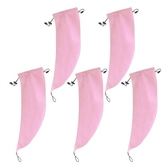 1/2/3/4/5Pcs Waterproof Hair Sleeve Styled Hair Protection Crown Quick Root Washing Shower Cap Travel Friendly Ponytail Long Hair Cover