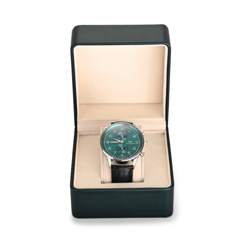 

Кожаный материал футляра для часов Woodten может хранить одни часы и может использоваться для хранения подарков.