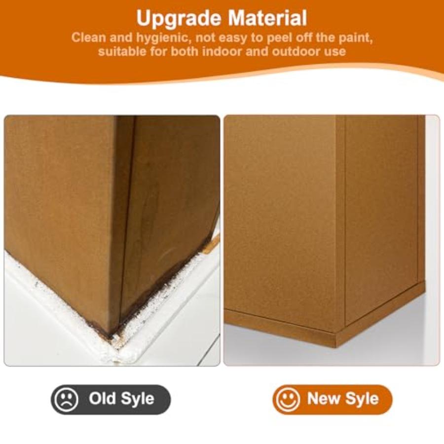 32x16x16 Corten Steel Planter Box Rustic Metal Planter with Drainage Holes Rust Weather Resistant for Patio Garden Indoor Outdo