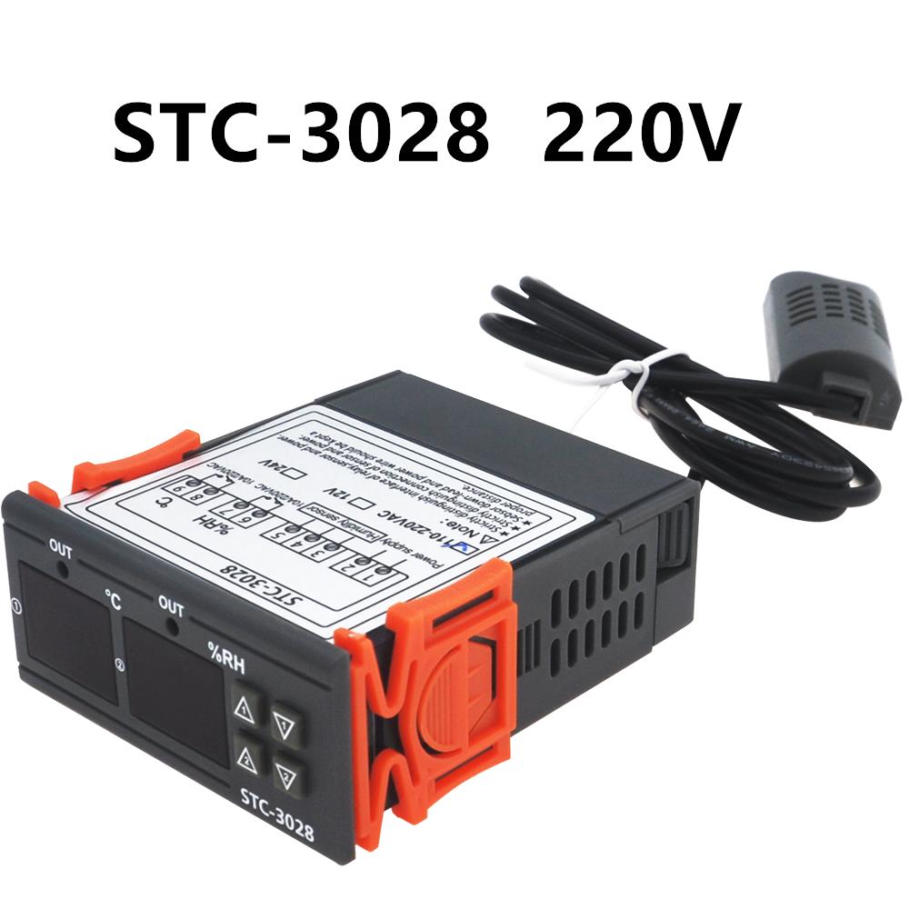 STC-1000 STC-3000 3008 3028 Digital Temperature Controller STC-8080A+ STC-9100 Thermoregulator 220V Heating Cooling Thermostat