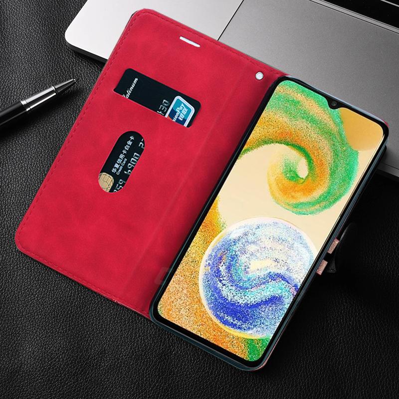 Matte Book Leather Wallet Flip Case For Samsung Galaxy A04S A14 A54 A53 S21 S22 S23 Ultra Plus Xiaomi Redmi Note 12 iPhone 14 13 12 11 Pro Max Cover