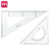 Deli Transparent Equilateral Triangle Ruler Set, 33cm Drafting Square
