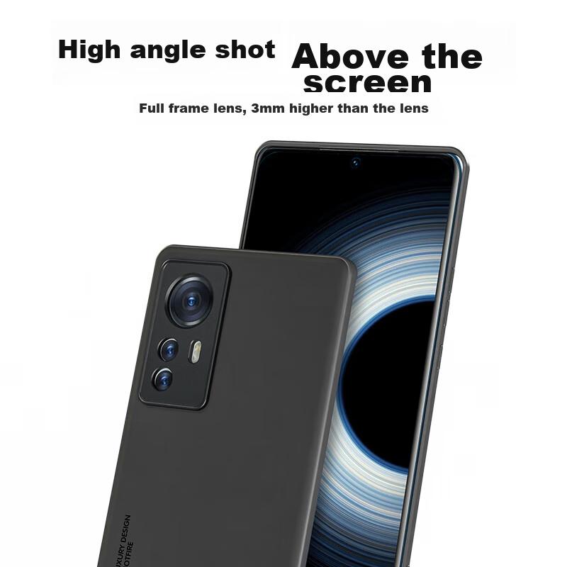 HotFire Phone Case for Xiaomi Redmi K50 Pro, Upgraded Skin-Like Leather Matte Lens Full Protection Silicone Case for Men And Wome