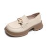 Weiwei girl 158-2 platform loafers women's retro one-pedal small leather shoes small college style single shoes women