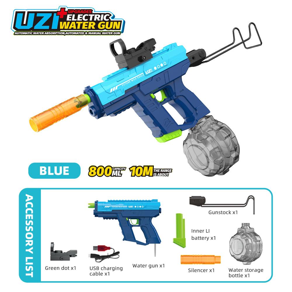 New Electric Water Gun High Pressure Long Range Shoot Automatic Water Absorption M416 Electric Water Gun Children Toy Gift
