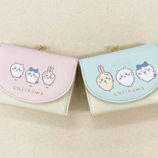 Aldi trefaldig plånbok Chikawa rosa CHI2-2