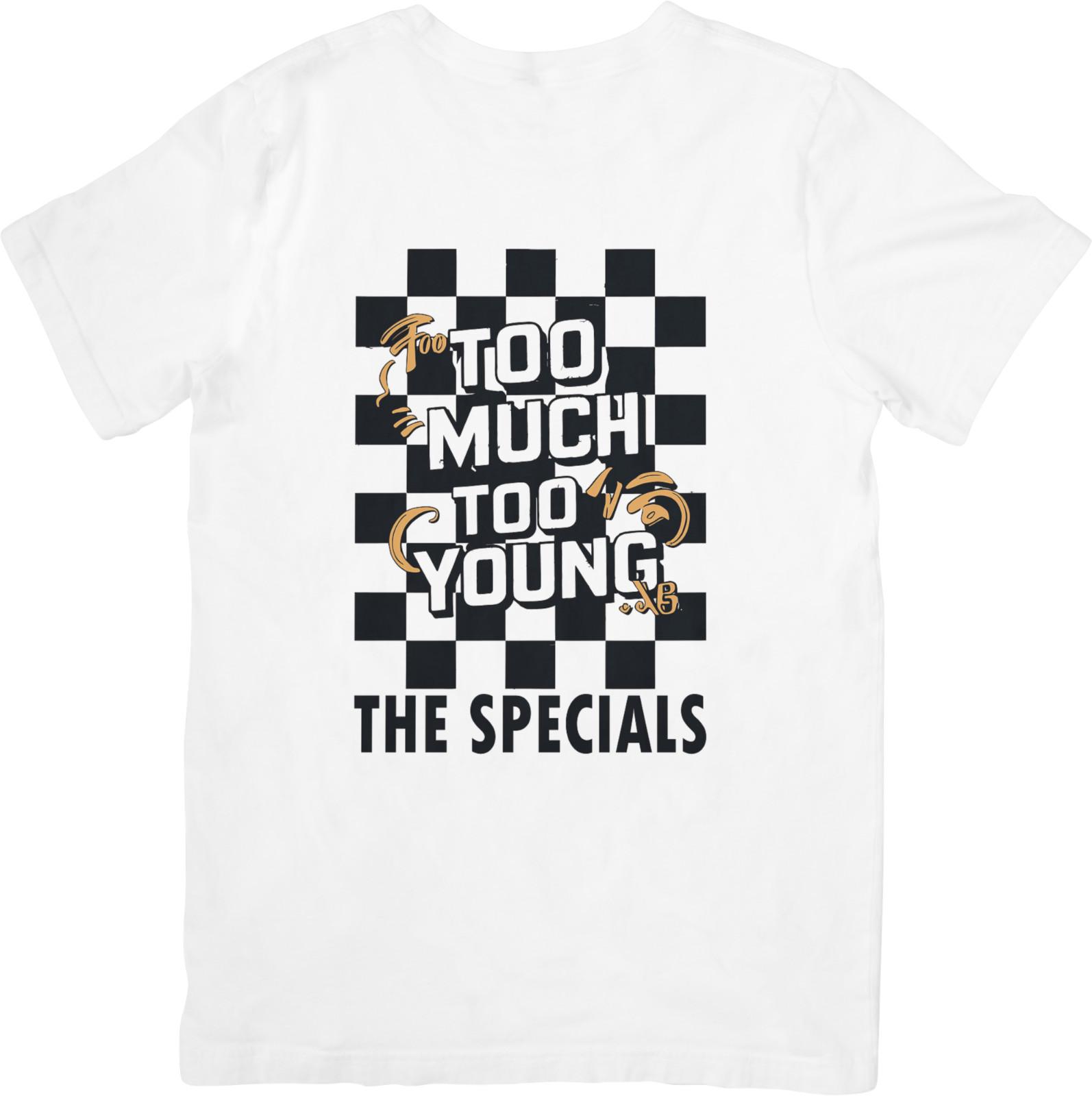 The Specials Music Fit for Men Women Quality Cotton T-Shirt White. S