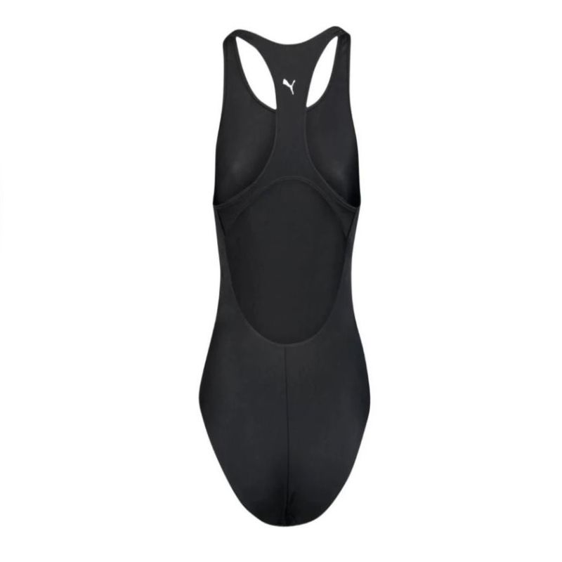 Plain Black Sports Jersey White Logo Backless Woman PUMA