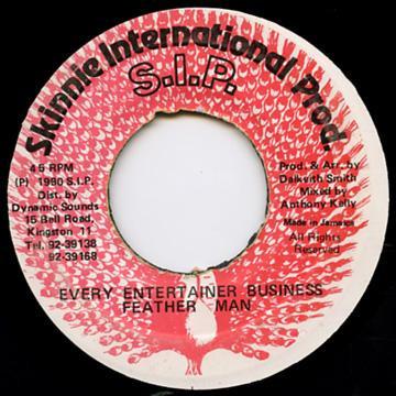

7inch Record FEATHER MAN Every Entertainer Business Versio NONE Skinnie Interna 1990 Jamaica Reggae Ska Dub Used