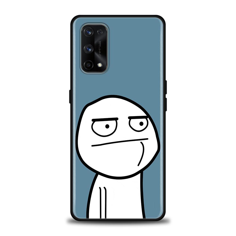 Funny Man Middle Finger Fucek Case For Realme C21Y C21 C25 C20 C15 C12 C11 GT Master Neo Neo2 5G Fundas Capa Silicone Soft Cases