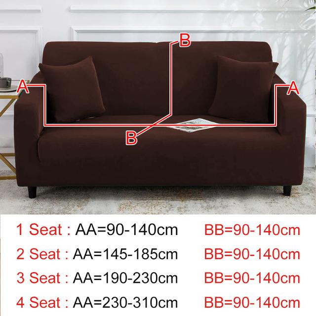 Solid Color Sofa Cover Breathable Elastic Simple Sofa Protect Sofa All -Inclusive Fashion Pattern Couch Cover For Living Room