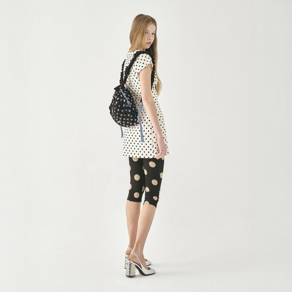 Pleatsmama Brown Polkadot Backpack