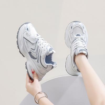 Ins Korean Version of the New Dad Shoes for Women 2025 Spring Student Running Sports Thick Sole Heightening Casual Shoes for Women LD889