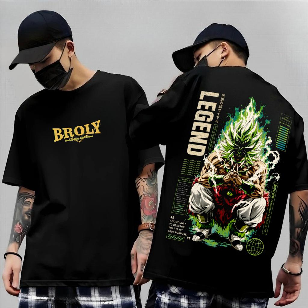 T-shirt in Cotone a Maniche Corte con Stampa Dragon Ball Z Son Goku Vegeta Unisex Abbigliamento Unisex Harajuku Y2k T-shirt Casual Vintage Top