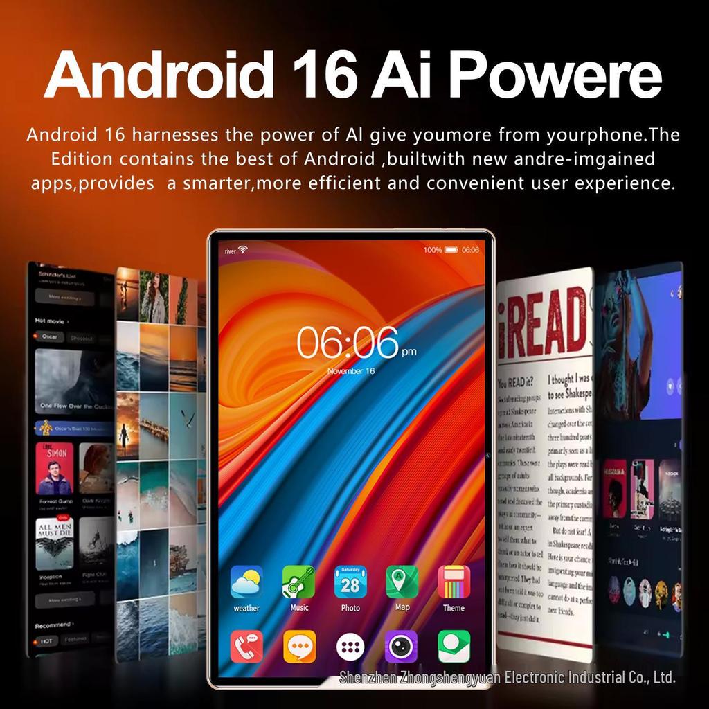 Tablet Android Smart s27u 2025, Display HD da 10,1", 16GB+1TB, Google Play Store, Android 15.