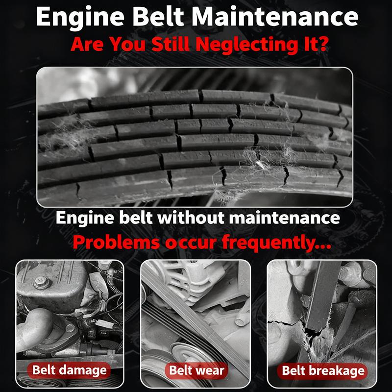 Engine Belt Dressing Spray, Noise Reducer Lubricant, Restore Elasticity, Prevent Aging Cracking For Car Treadmill AC Parts
