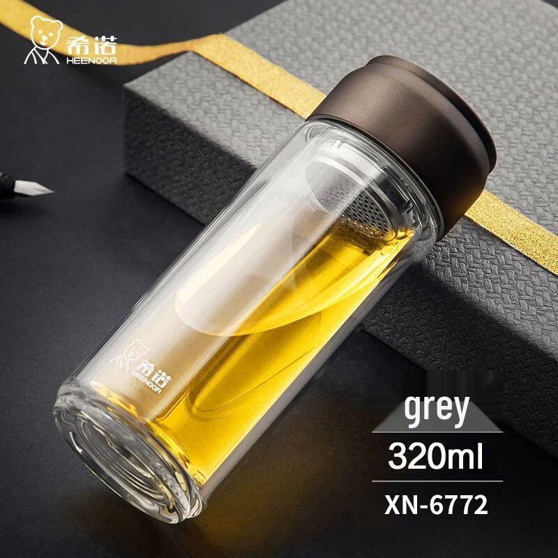 Heenoor Double-Layer Glass Tea Infuser Cup