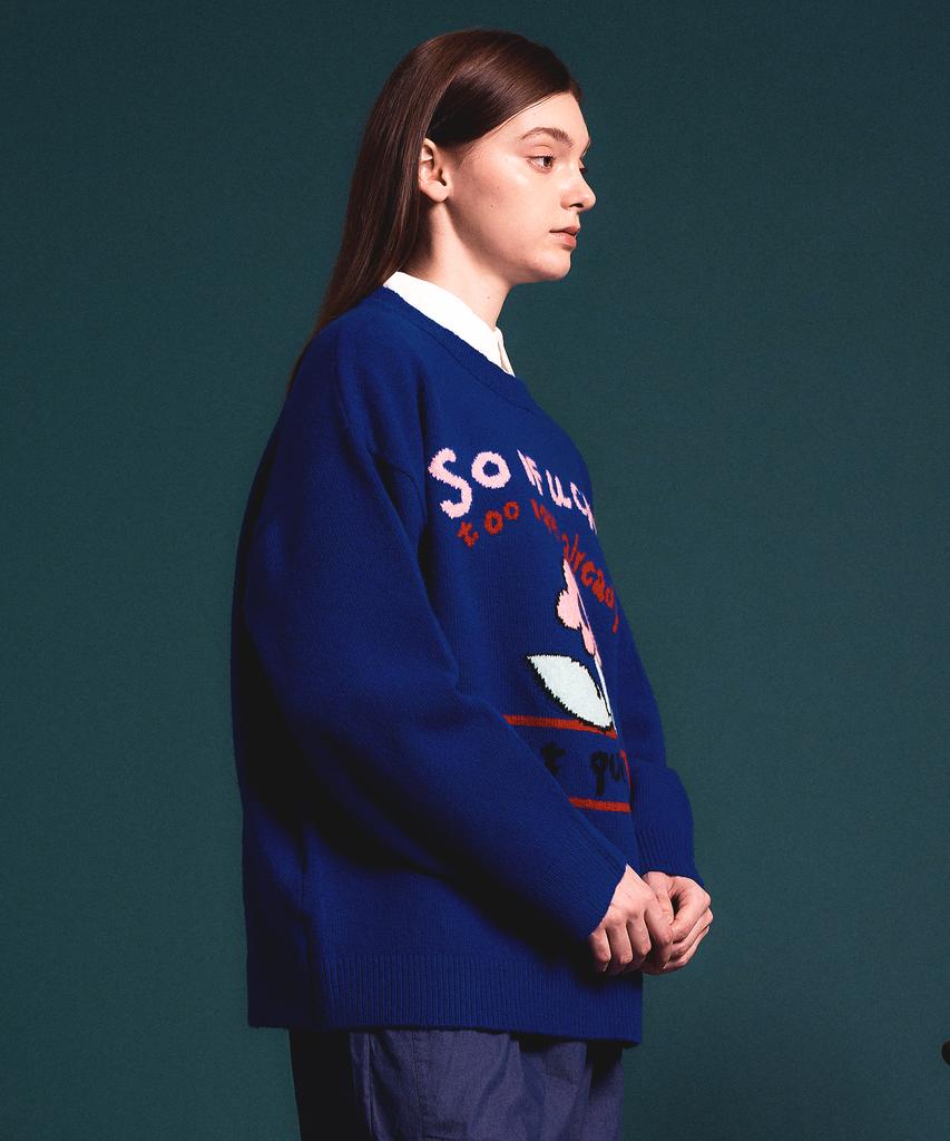 Soipeuyukaen Soft Blend Touch Lettering Knit