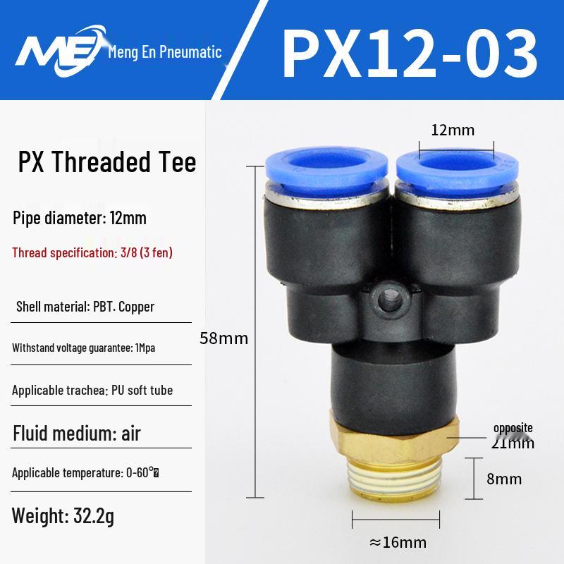 Copper Corrosion-Resistant Pneumatic Quick Connector Fitting for Air Compressors