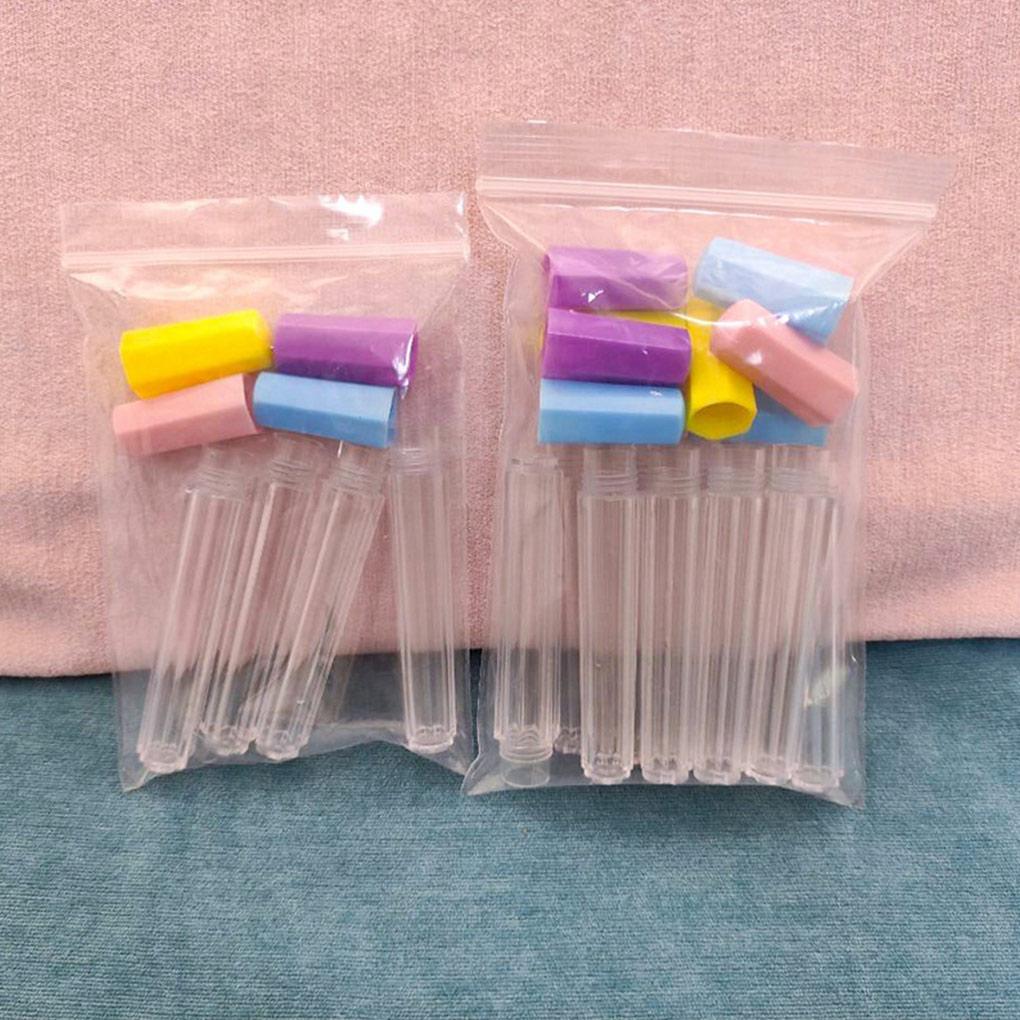 4 Pieces Needles Clear Container Pin Knitting Needle Storage Tubes Sealed Jewelry Bottle Embroidery Felting Accessories