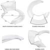 Stand Mixer Flat Beater K45B WPW10672617 & KN1PS W10616906 Mixer Bowl Pouring Shield Replacement for 4.5/5 Quart