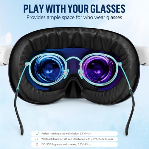 Quest 3s Applicable Soft PU Leather Foam Ice Silk Cotton Replacement Face Pad Sweat-proof and Breathable Mask Cover