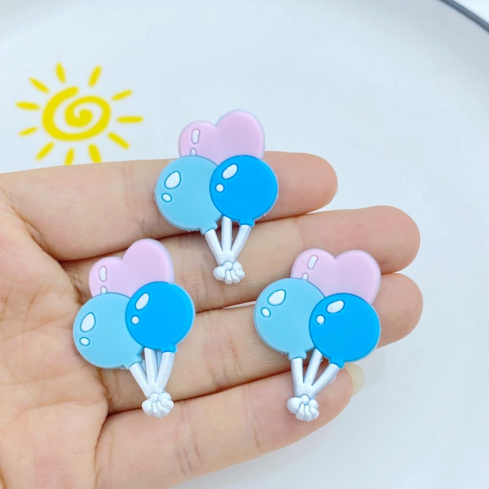 

20pcs New Cute Cartoon Little Balloon Series PVC Flexible Glue Flat Back DIY Scrapbook Embellishment Phone Craft Decoration